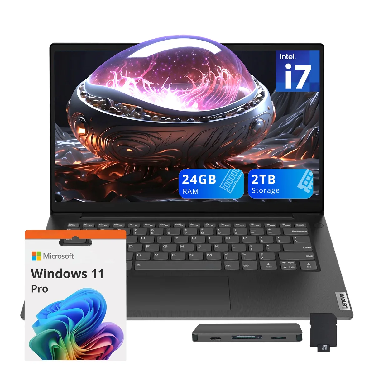 Lenovo Lenovo V14 G4 business laptop 14" FHD Core i7-13620H 24GB DDR4 1TB SSD + 1TB Docking Station Set — صورة المنتج