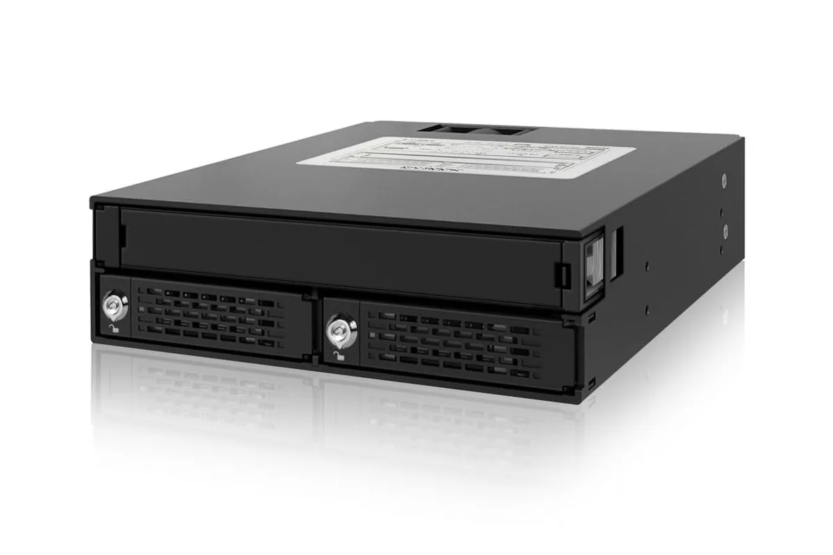 LORDWORLD LORDWORLD 2 Bay 2.5" SAS/SATA Backplane Cage Slim ODD Tray 5.25" Bay — product photo