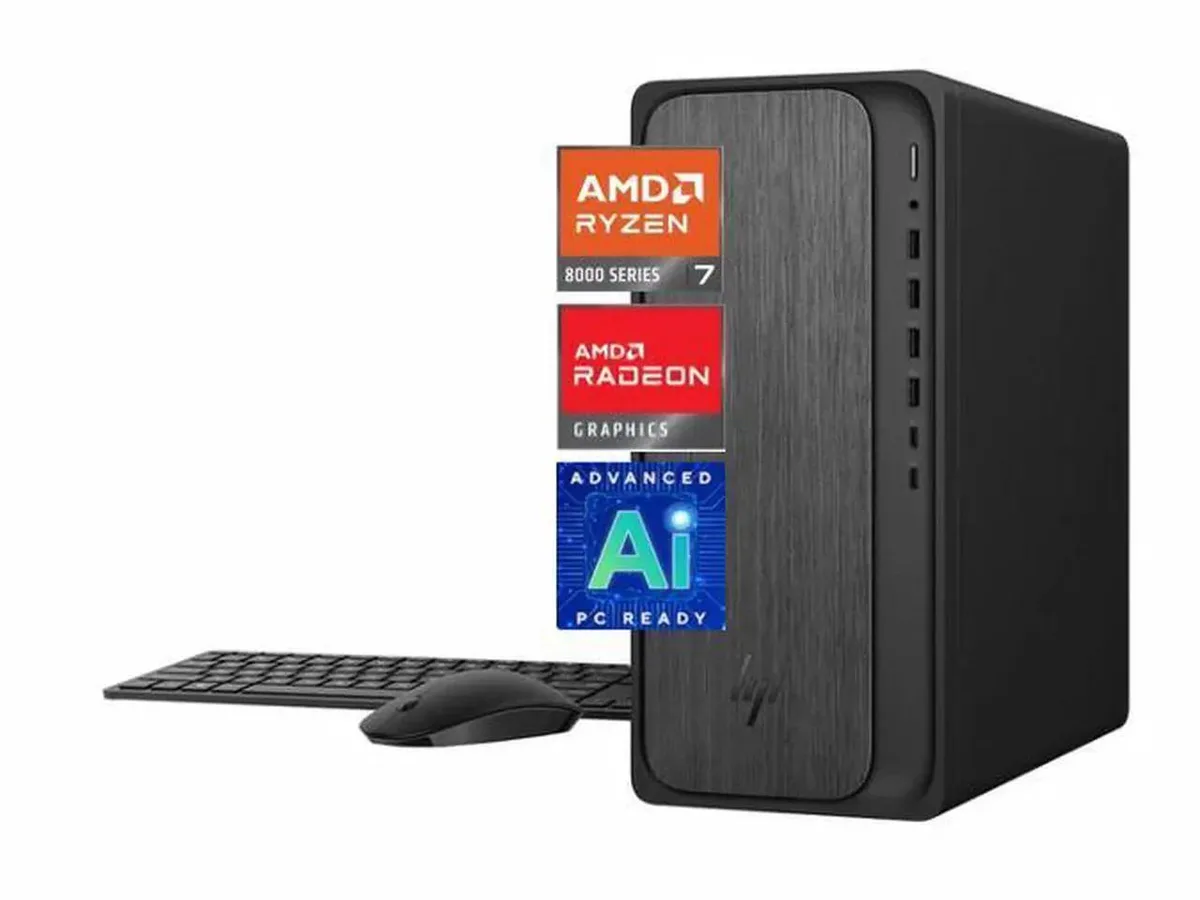 HP HP OmniDesk desktop PC Ryzen 7 8700G 32GB DDR5 1TB NVMe Windows 11 Pro — photo du produit