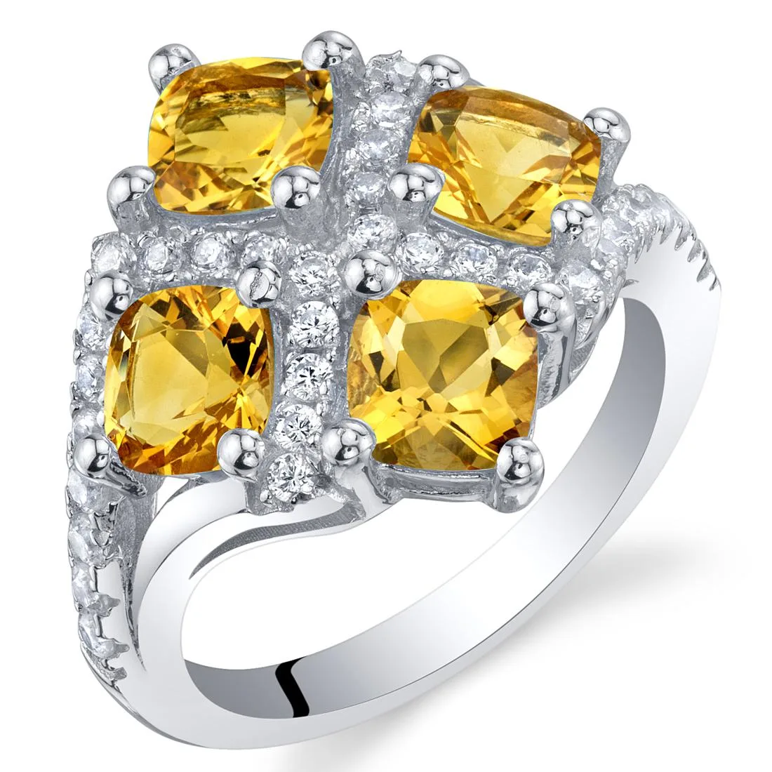 Oravo Oravo 2.50 Carat Citrine Sterling Silver Ring — product photo