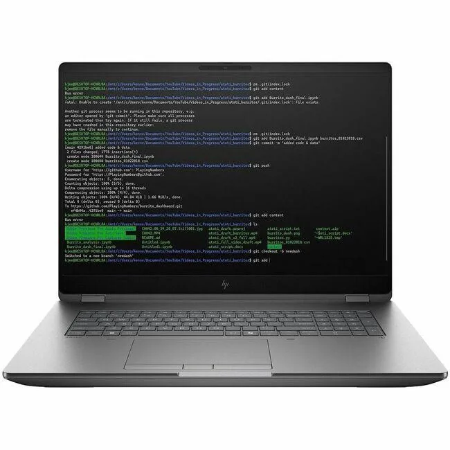 Silver 18 inch laptop with non-touch screen, webcam and thin profile
