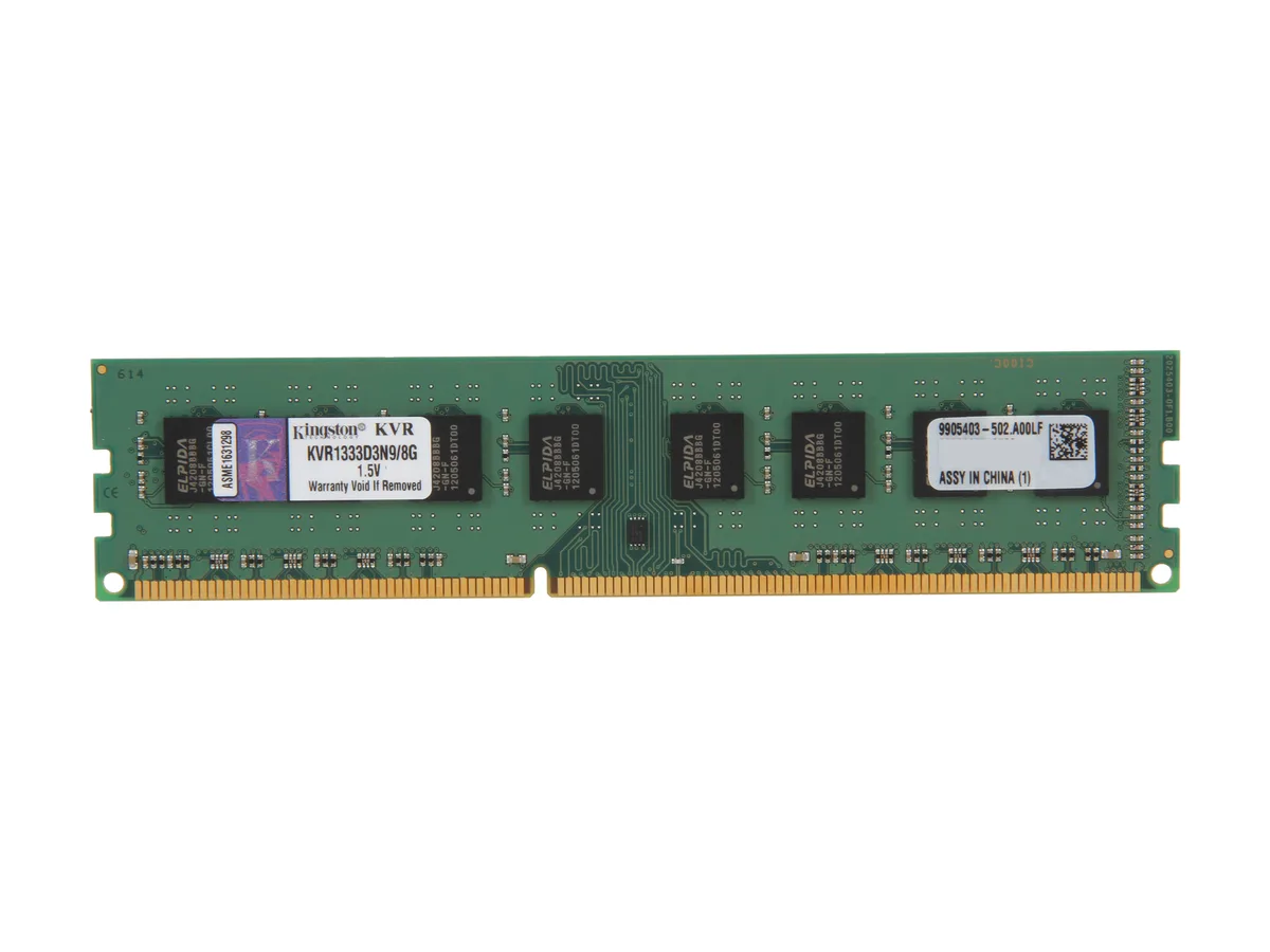 Kingston Technology Corp. Kingston Technology Corp. KVR1333D3N9/8G 8GB DDR3 1333 CL9 memory upgrade — tuotekuva