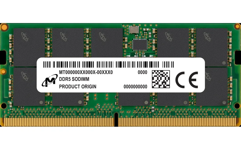 Crucial Crucial MTC10C1084S1TC48BA1R 16GB DDR5-4800 ECC SODIMM laptop RAM — fotografia produsului