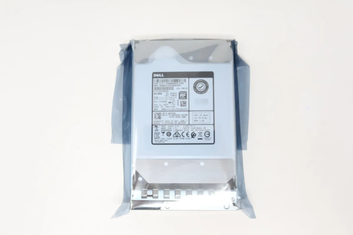 Silver 3.5 inch internal hard drive with circuit board visible