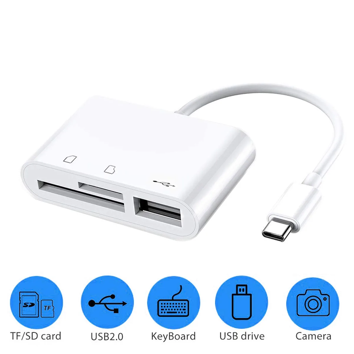 LUOM LUOM FX-439 3-in-1 USB 3.1 OTG Micro Camera Kit White — product photo