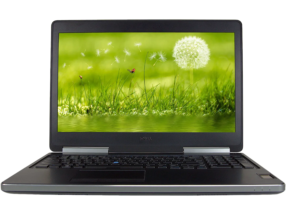 Gray Dell Precision 7510 workstation laptop 15.6 inch non-touch FHD screen no webcam