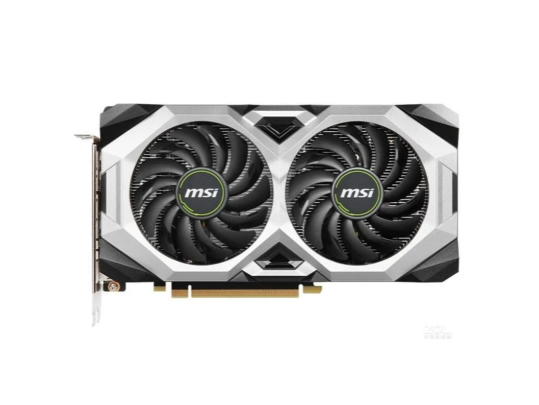 MSI GeForce RTX 2060 VENTUS 12G OC dual-fan graphics card in black and grey