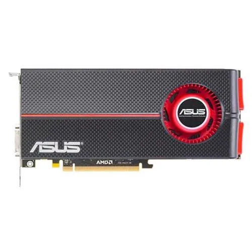 ASUS Radeon HD 5850 graphics card with dual-slot cooler and rear I/O bracket