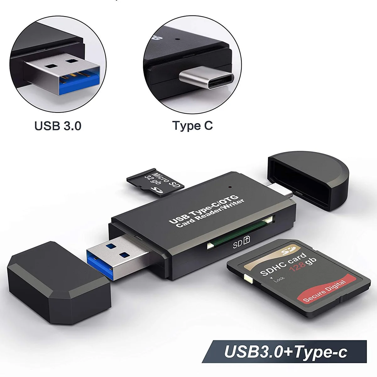LUOM LUOM YC-320 2-in-1 USB 3.0 card reader — product photo