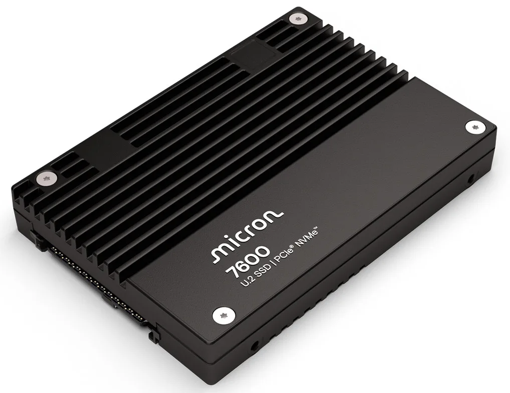 Micron Technology, Inc. Micron Technology, Inc. MTFDLAL1T9THG-1BP1DFCYY 7600 PRO 1.92TB NVMe U.2 15mm internal SSD — product photo