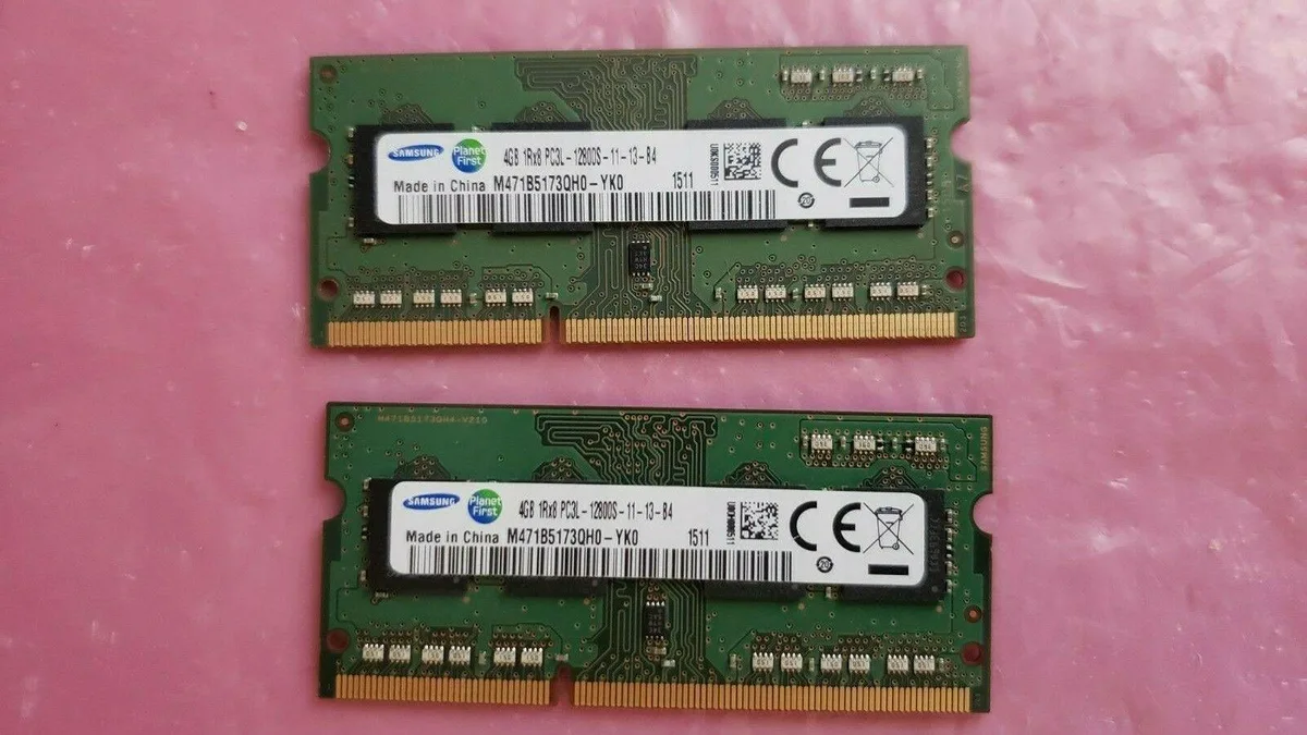 SAMSUNG SAMSUNG 8GB DDR3L 1600 2x4GB Matched Set Desktop RAM — photo du produit