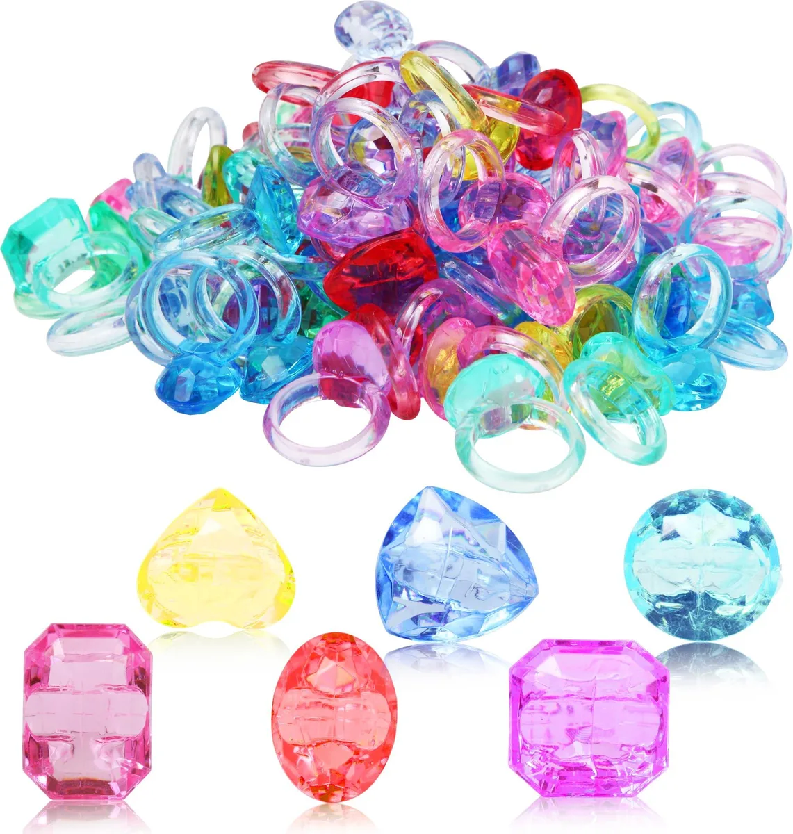  pusotal POA-01 ring, 100 pcs, 0.78 in, plastic — product photo