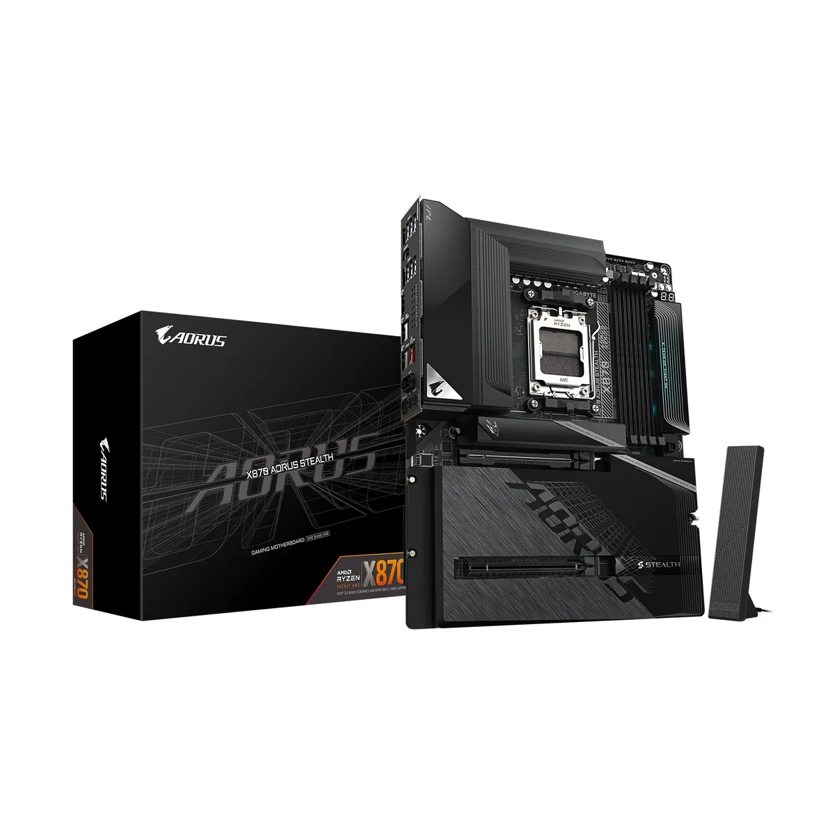 GIGABYTE GIGABYTE X870 AORUS STEALTH AMD motherboard — product photo