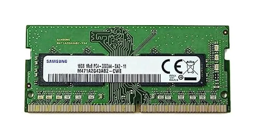 SAMSUNG SAMSUNG M471A2G43AB2-CWE 16GB DDR4 3200 SODIMM laptop RAM — vörumynd