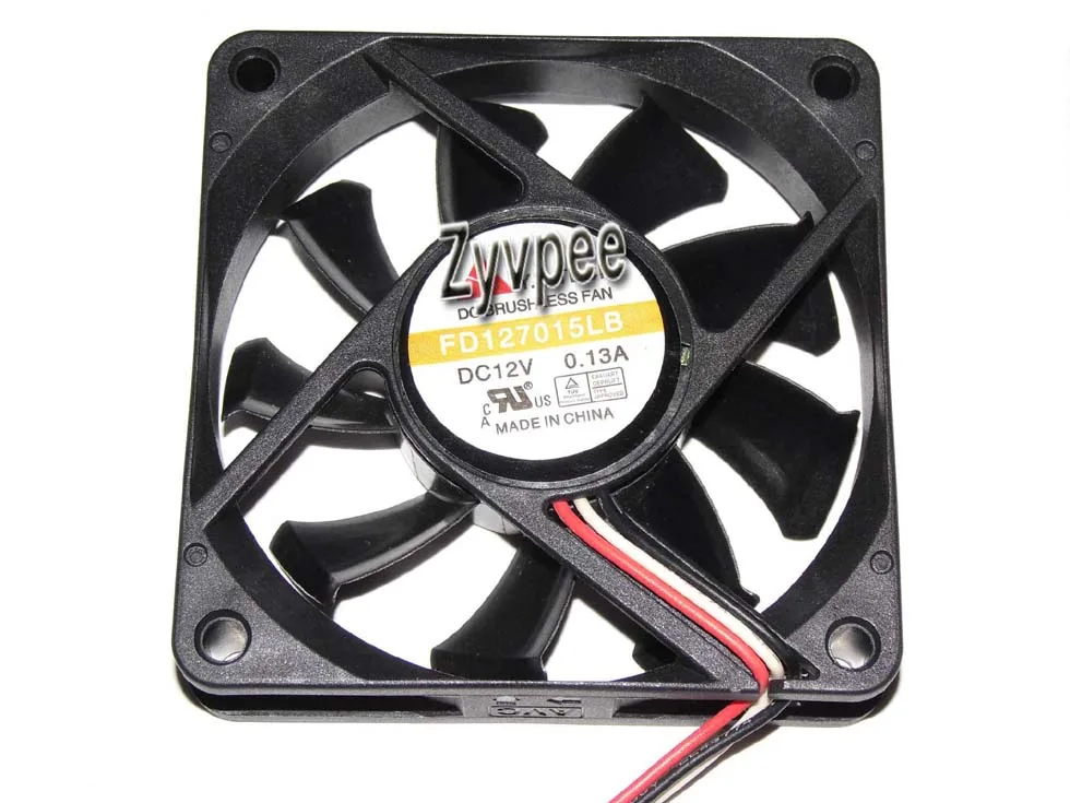 Zyvpee Zyvpee FD127015LB 70x15mm 12V 0.13A 3-pin case fan — foto produk