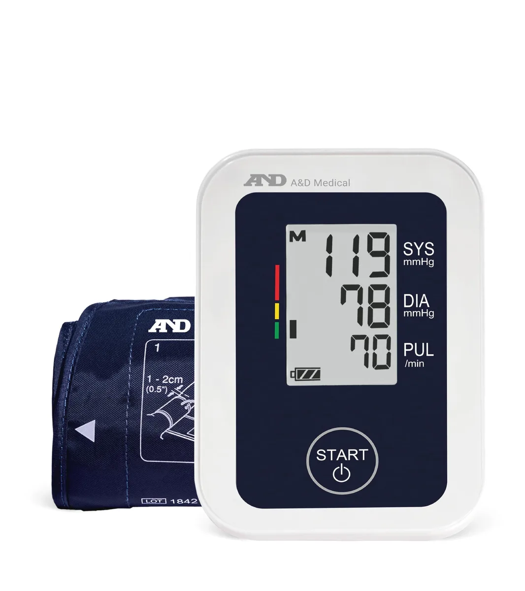  A&amp;D Medical UA-651 Blood Pressure Monitor Wide Range Cuff 8.6-16.5in — produkto nuotrauka