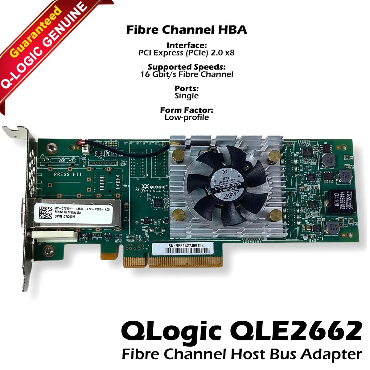 DELL DELL QLE2660L-DEL 16Gb Fibre Channel HBA network card — foto produk
