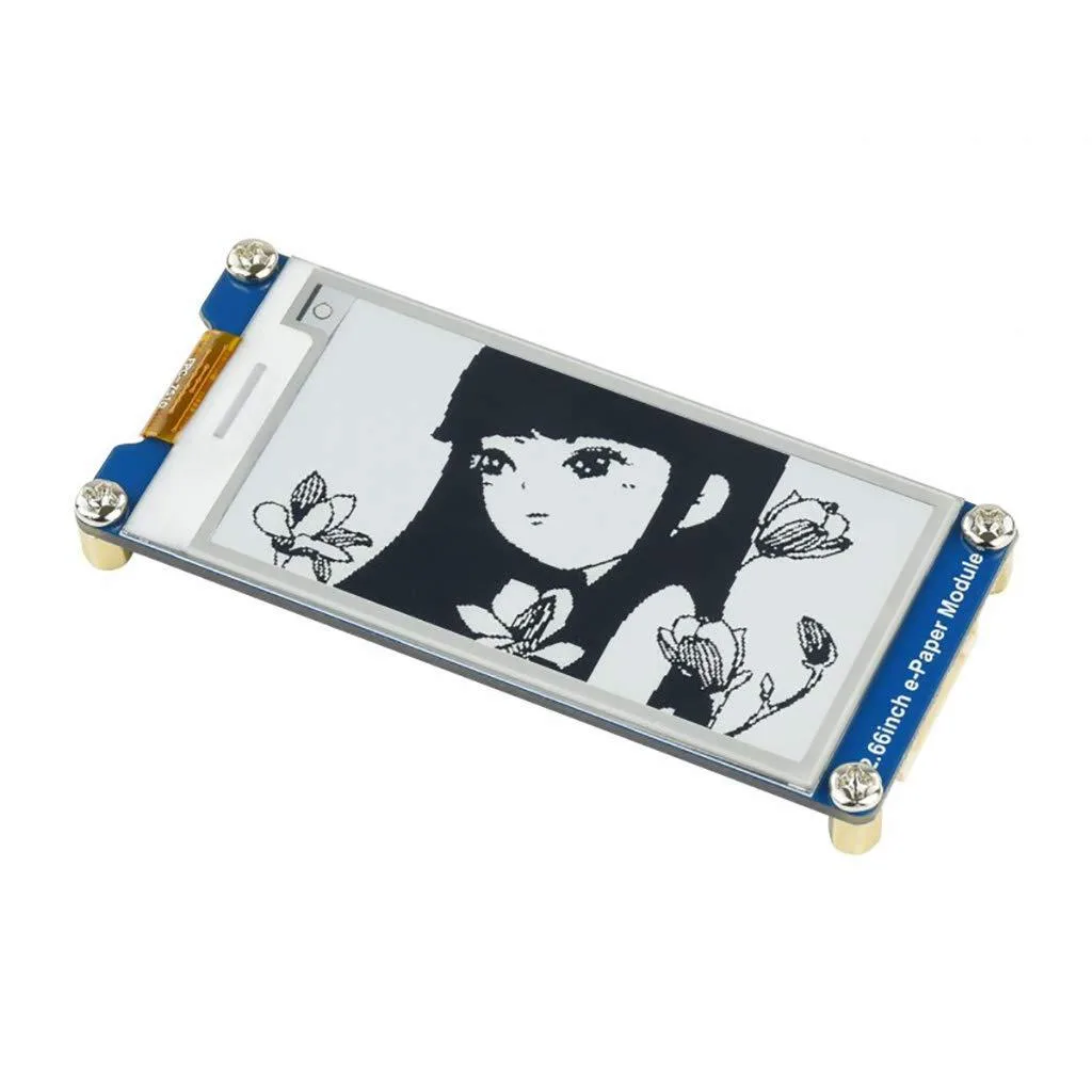 LORDWORLD LORDWORLD 2.66inch E-Paper HAT 296×152 Black/White SPI — foto produk