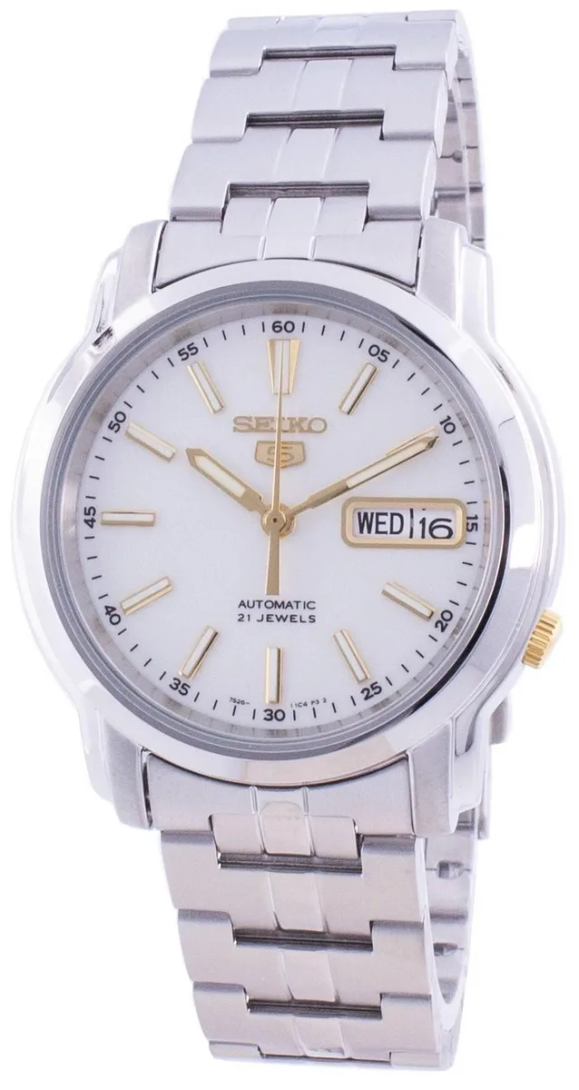 Seiko Seiko 5 Automatic White Dial SNKL77K1 36 mm Stainless Steel Watch — product photo