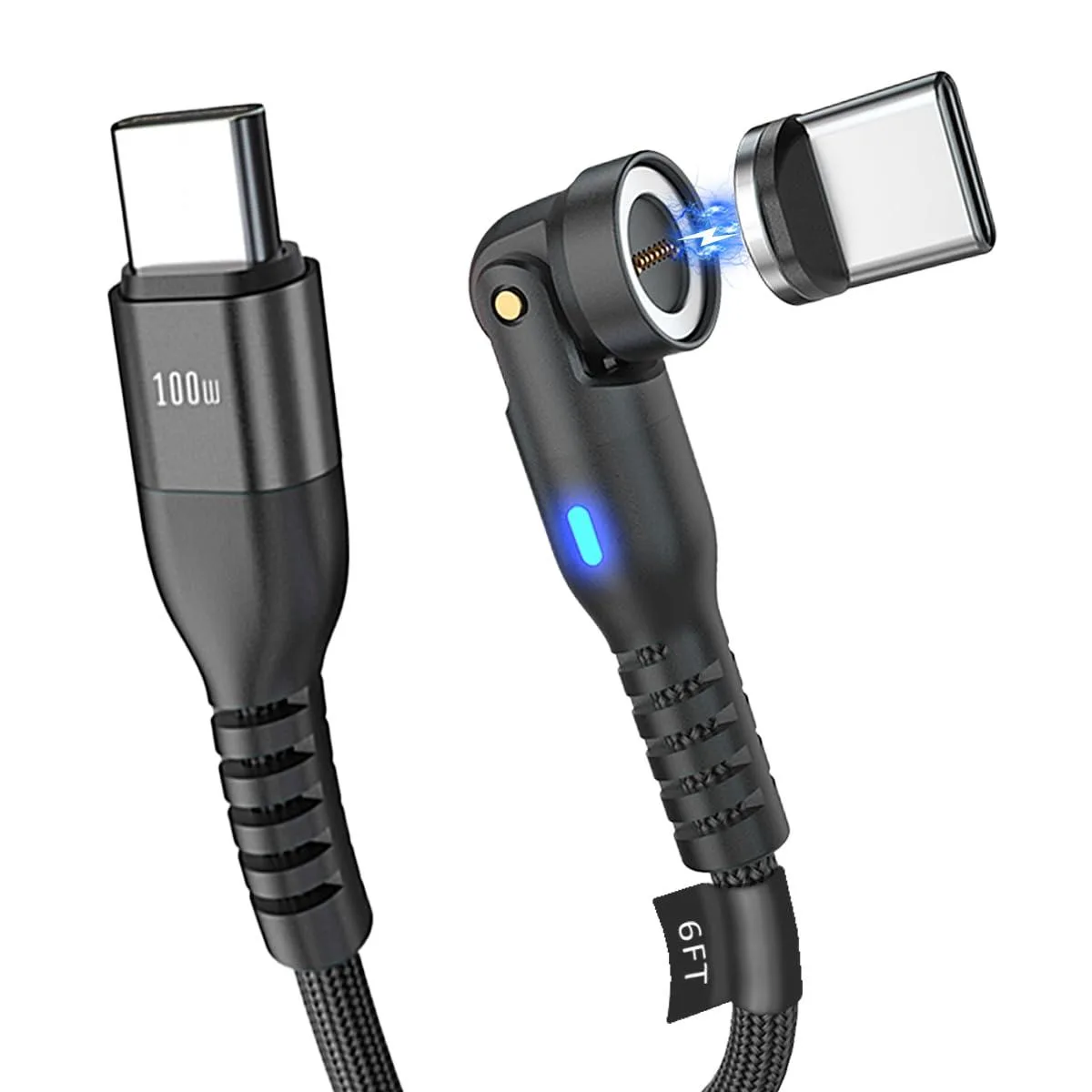  Belkin MCC Samsung Gala USB-C Magnetic Cable 40W 3ft Orange — صورة المنتج