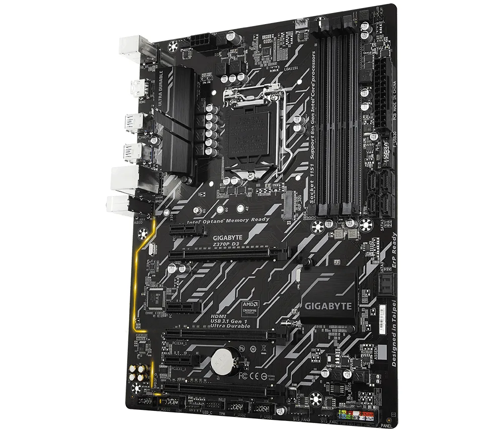 GIGABYTE GIGABYTE GA-Z370P-D3 Intel motherboard — photo du produit