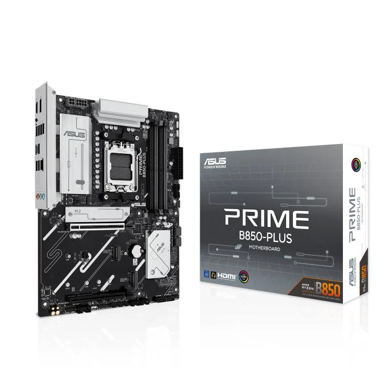 Rectangular ATX motherboard, black PCB with silver heatsinks and rear I/O shield