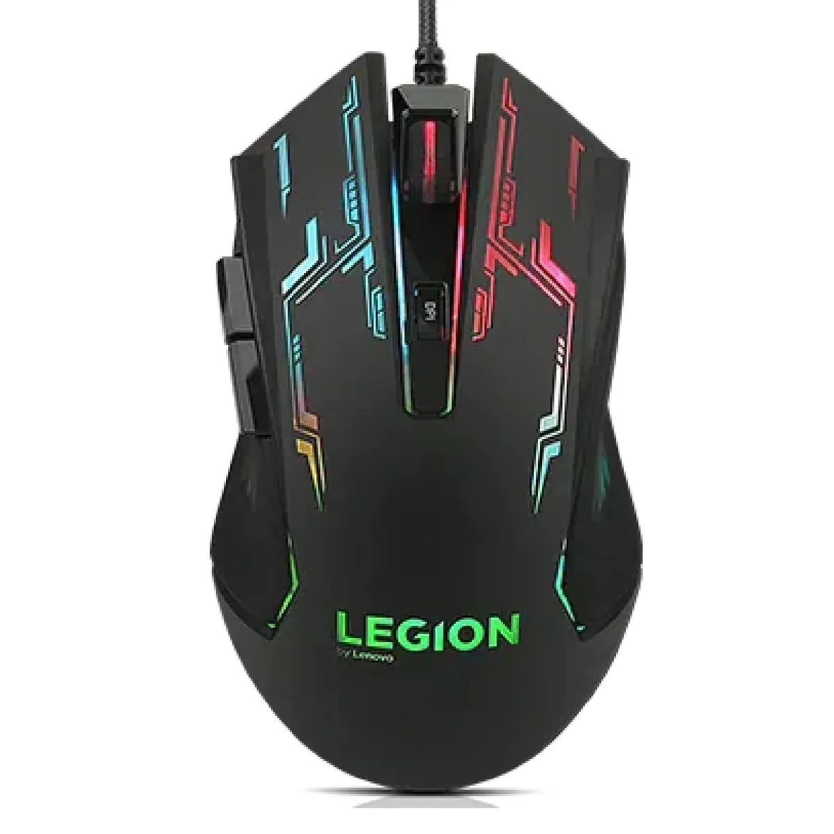 Lenovo Legion M200 RGB wired gaming mouse, ambidextrous black finish