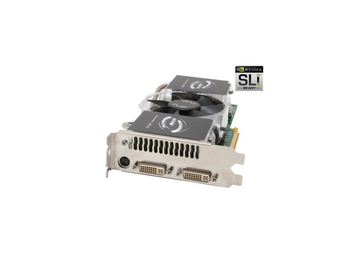 EVGA GeForce 7900GTX graphics card, dual DVI, PCI Express x16, silver cooler