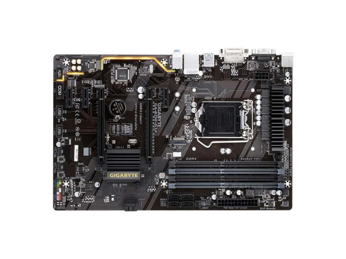 GIGABYTE GIGABYTE GA-B250-D3A DDR4 ATX Intel motherboard — product photo
