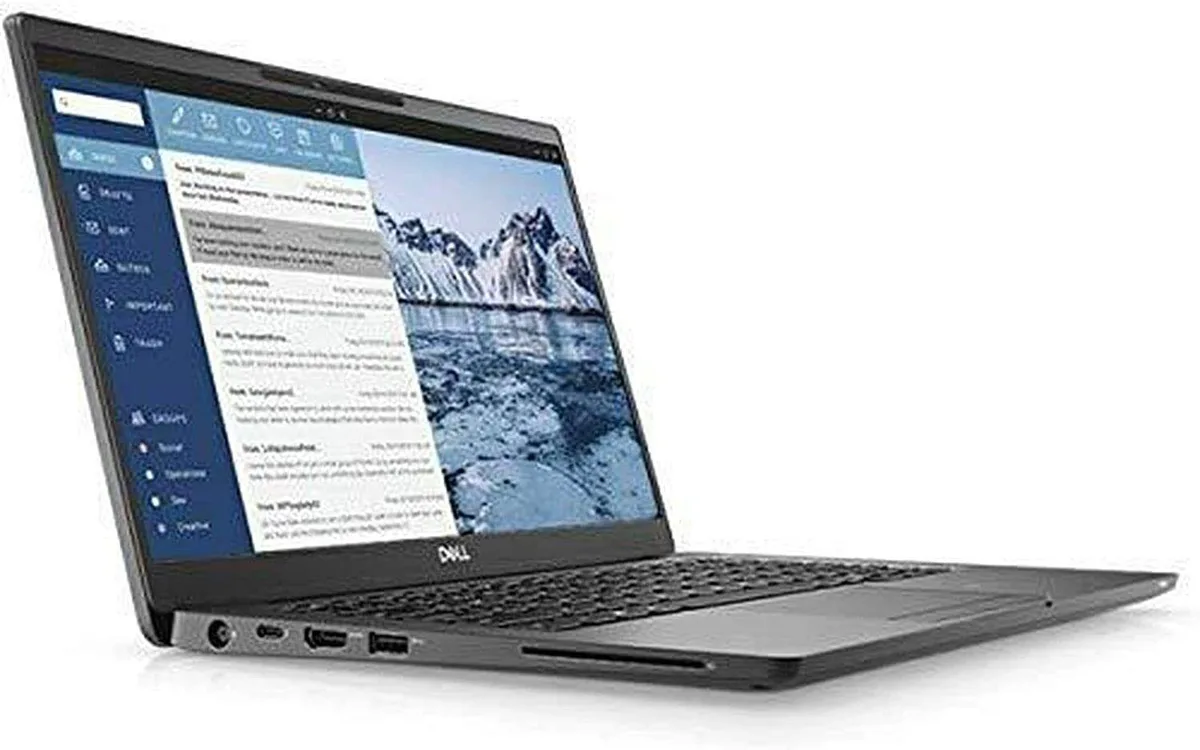 Black 14 inch touchscreen laptop with thin bezels and backlit keyboard