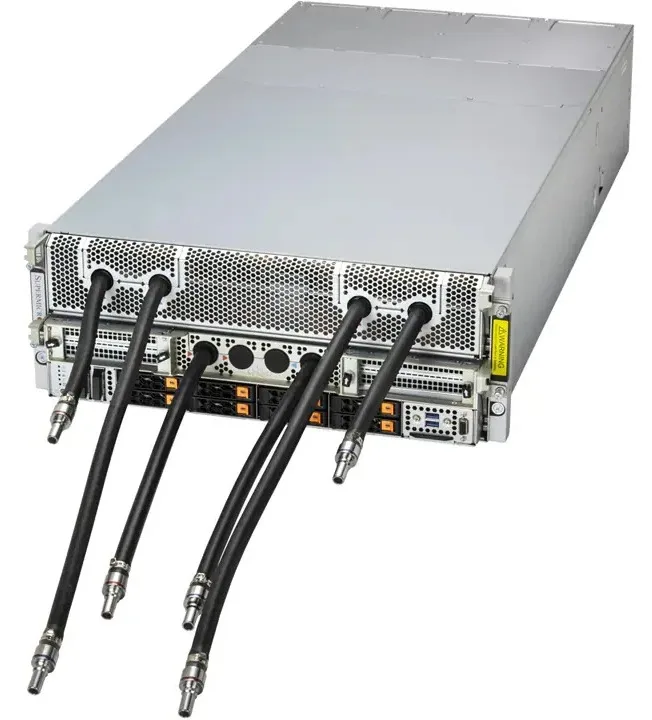 Supermicro Supermicro SYS-421GE-NBRT-LCC-G1 rack server 2×Xeon 8570 2.3TB DDR5 8×3.8TB NVMe 2×1.92TB M.2 8×B200 — photo du produit