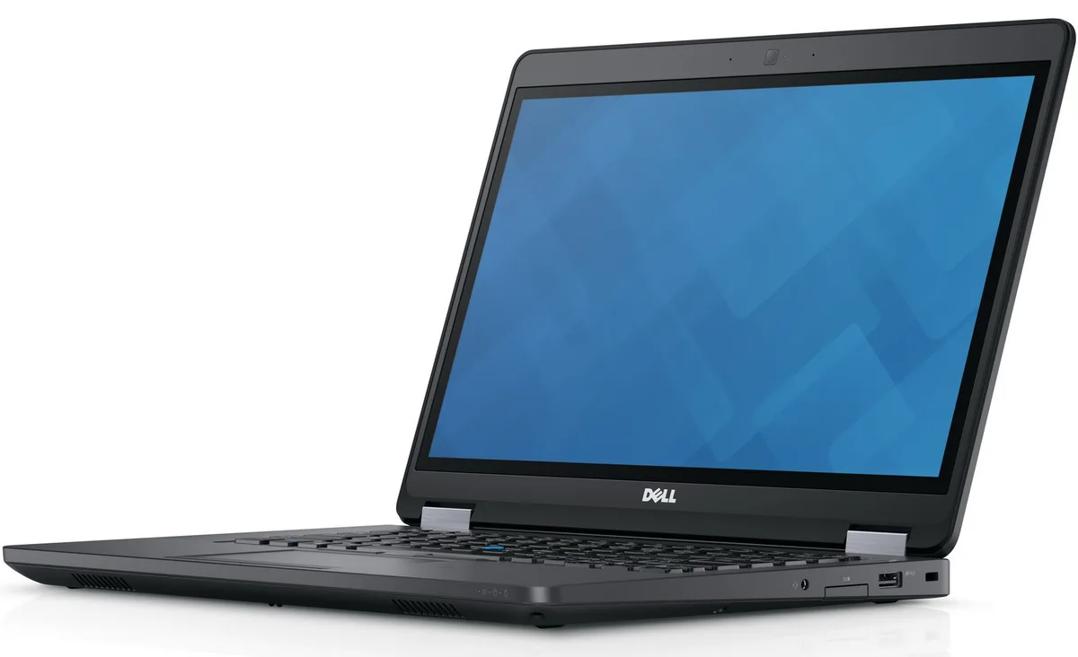 Black Dell Latitude E5470 14.0 inch laptop closed view
