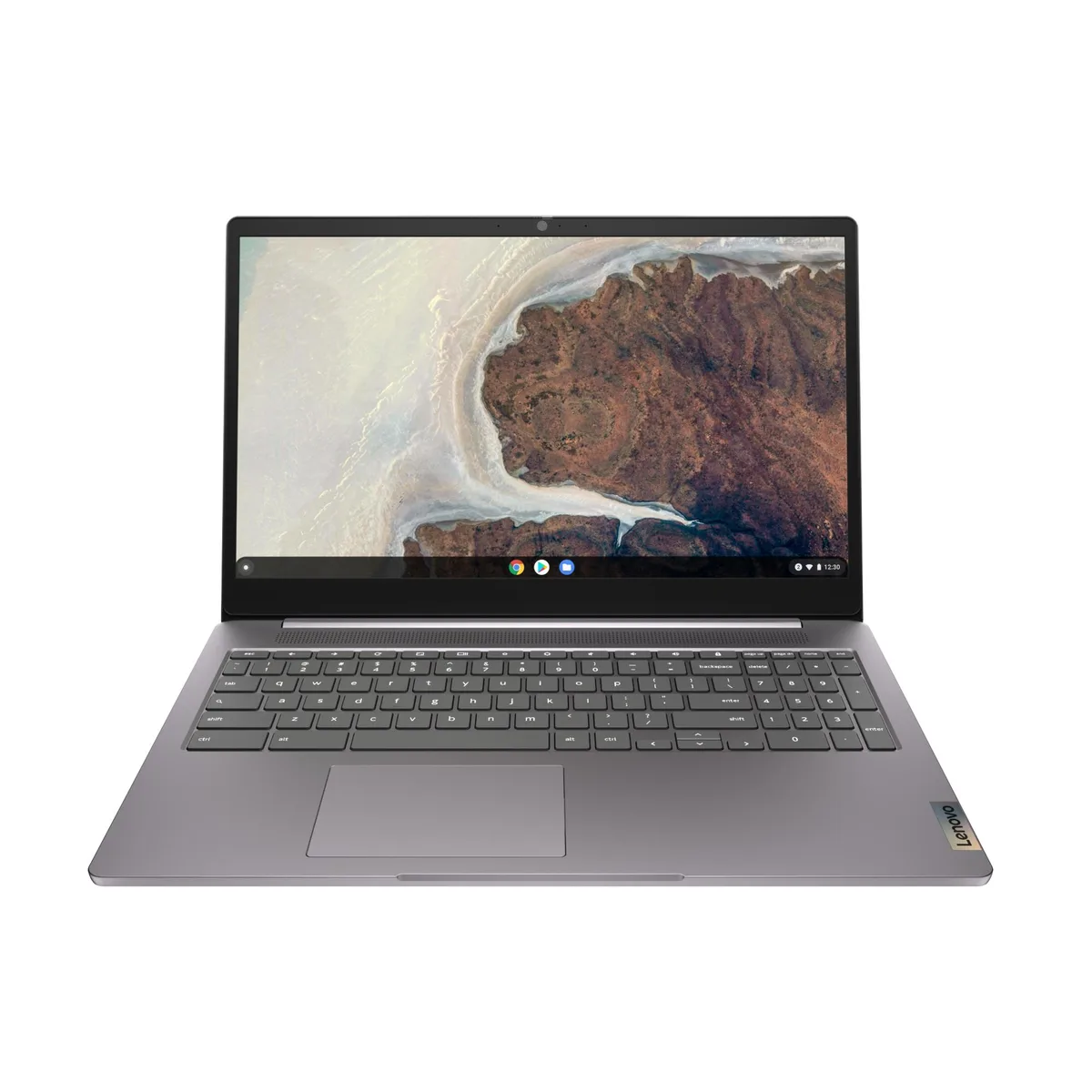 Gray 15.6 inch Lenovo IdeaPad 3 notebook with full HD display