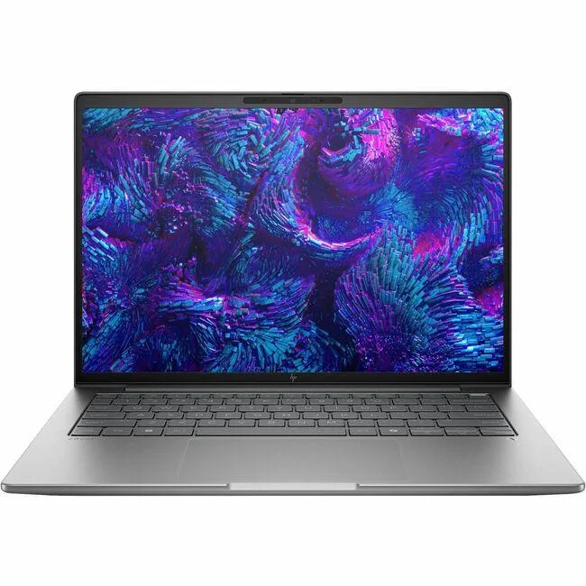 Silver 14 inch mobile workstation closed laptop