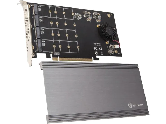 Syba Syba SI-PEX40161 PCI-Express 3.0 x16 Quad M.2 RAID controller — fotografia produsului