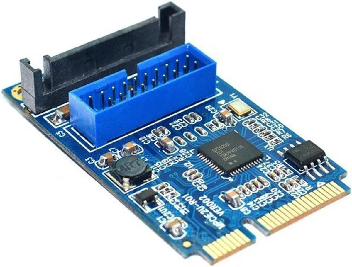 Vszerda Vszerda Mini PCIe to Dual USB 3.0 20-pin Expansion Card with SATA Power — product photo