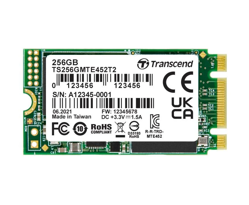 Transcend Transcend MTE452T 256GB M.2 2242 NVMe internal hard drive — صورة المنتج