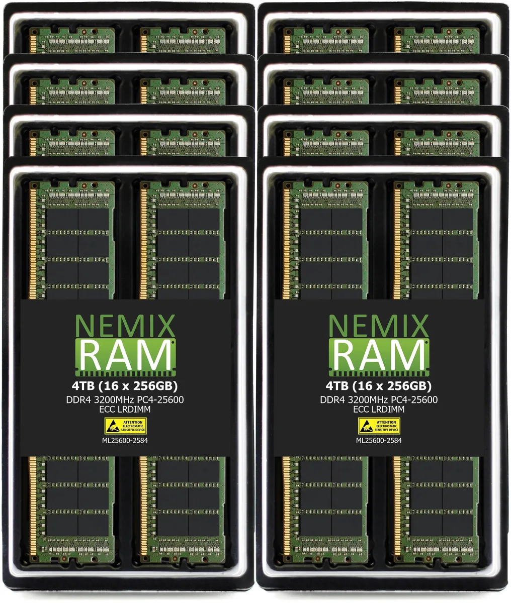 NEMIX RAM NEMIX RAM 4TB 16x256GB DDR4 3200MHz ECC LRDIMM 8Rx4 CL22 1.2V — 商品写真