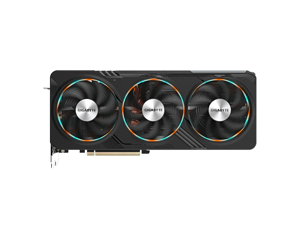 GIGABYTE GeForce RTX 4070 Ti SUPER graphics card with triple WINDFORCE fans and metal backplate