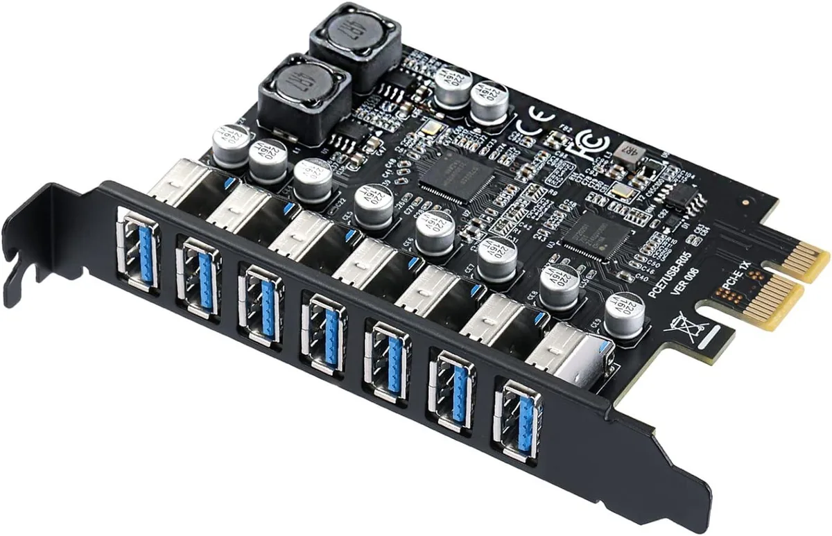 ESTONE ESTONE PCIE27USBA 7-Port USB 3.0 PCIe Expansion Card — zdjęcie produktu