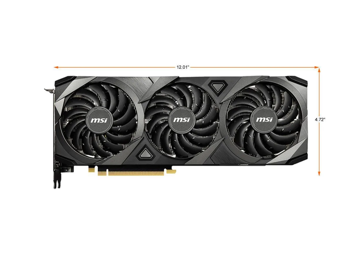 MSI MSI Ventus GeForce RTX 3080 10GB GDDR6X 3X PLUS OC LHR graphics card — product photo