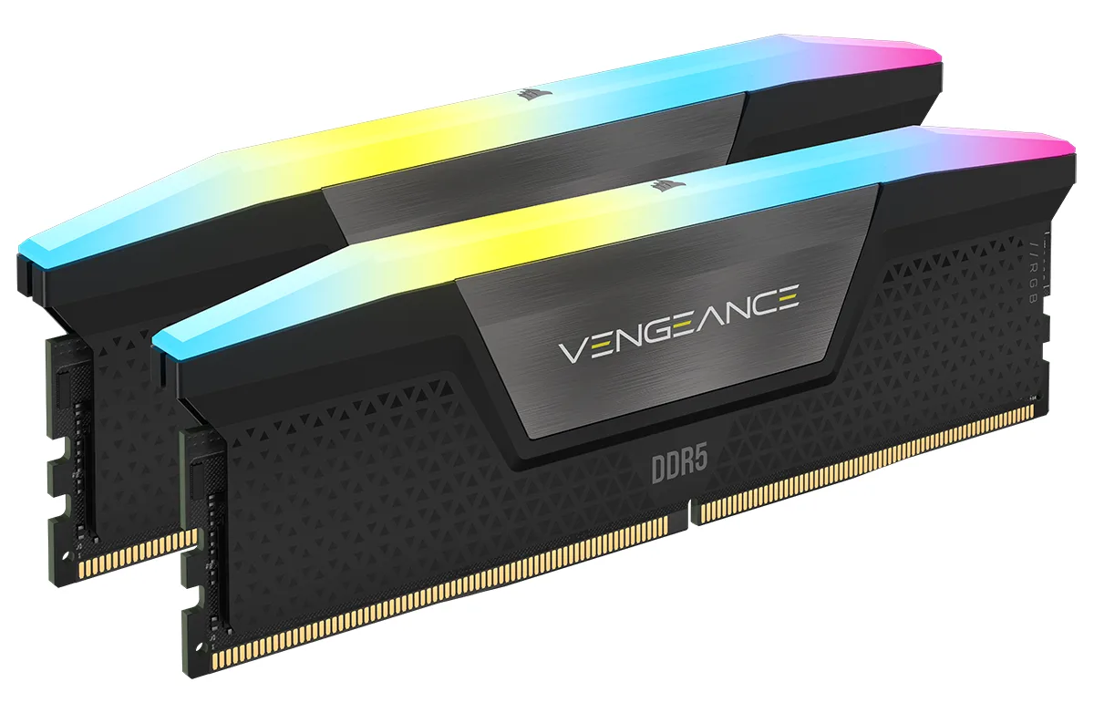 Corsair Corsair CMH96GX5M2B5600C40 Vengeance RGB 96GB (2 x 48GB) DDR5 5600 CL40 desktop RAM — product photo