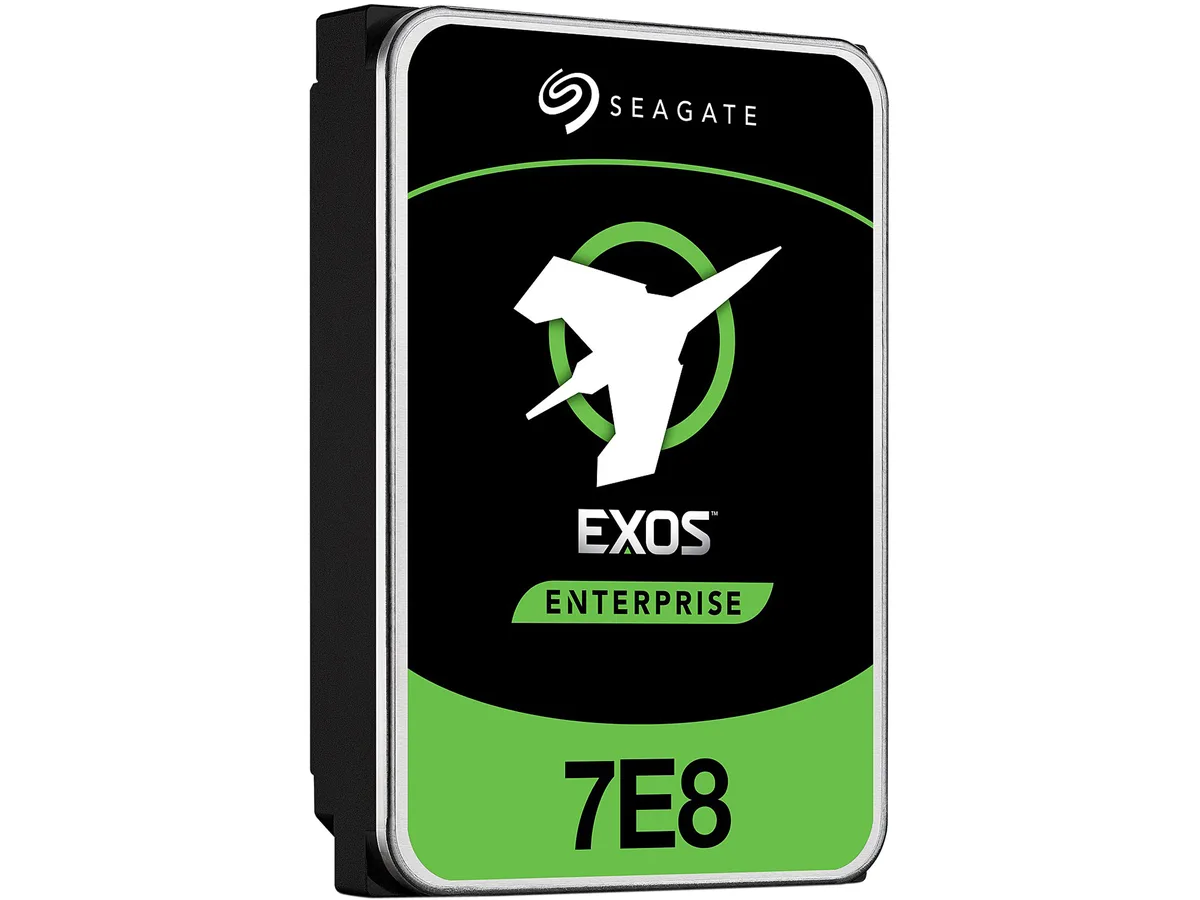 Silver 3.5 inch enterprise hard drive with SAS connector