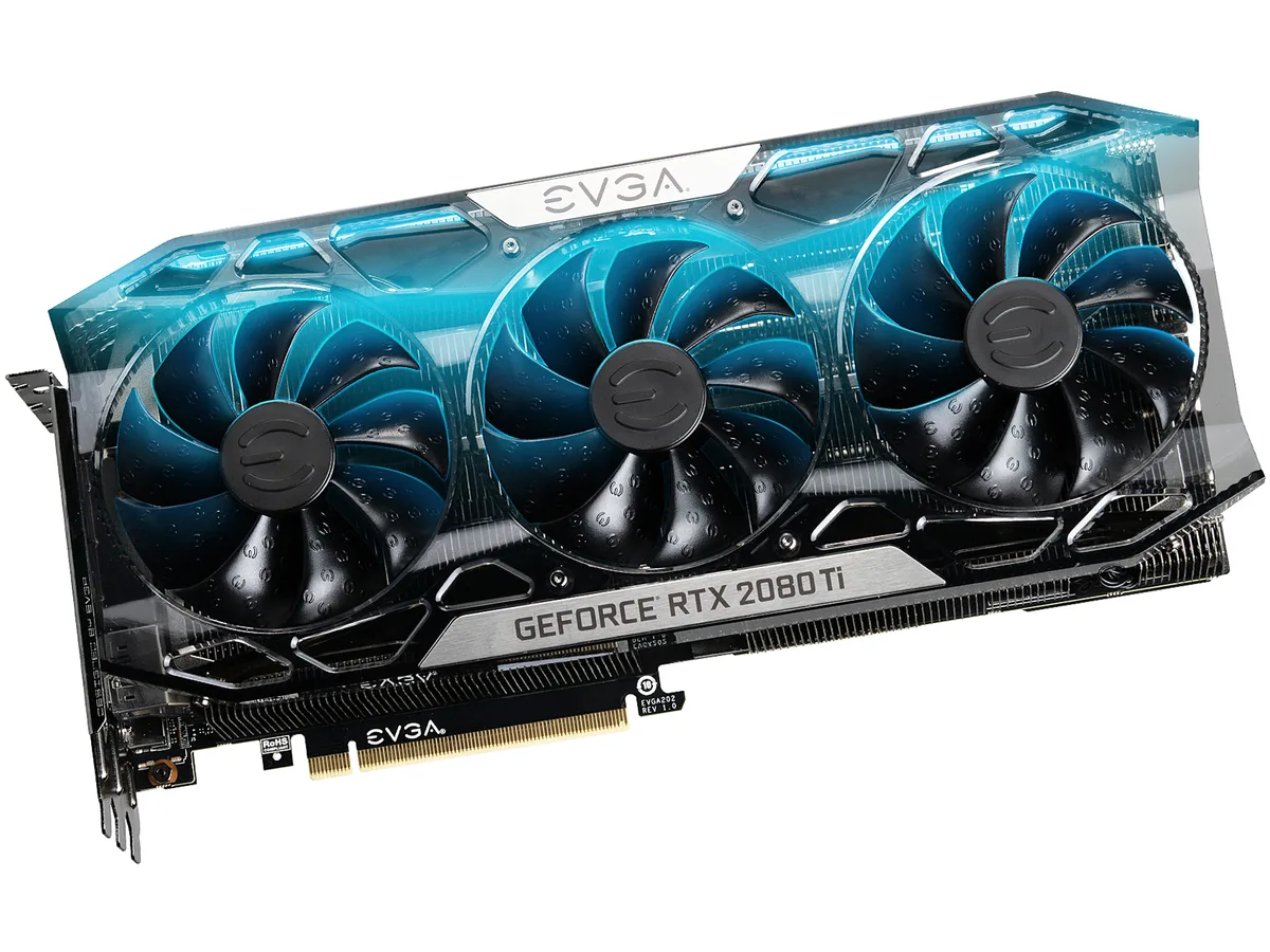 EVGA GeForce RTX 2080 Ti FTW3 Ultra triple-fan graphics card with RGB lighting