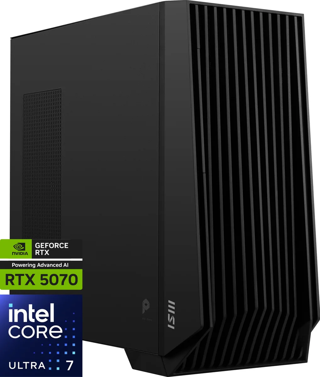 MSI MSI PRO DP400 AI 2NVP-025US Business Desktop Core Ultra 7 265F 32GB 2TB RTX 5070 750W — 商品写真