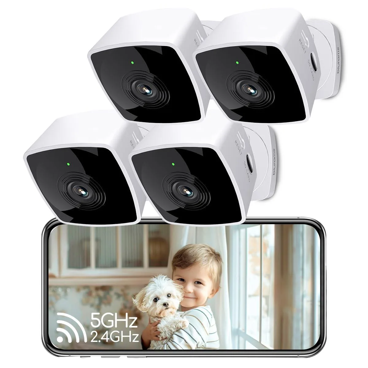 blurams A12S 1296p Indoor Network Camera 4-Pack — produkto nuotrauka