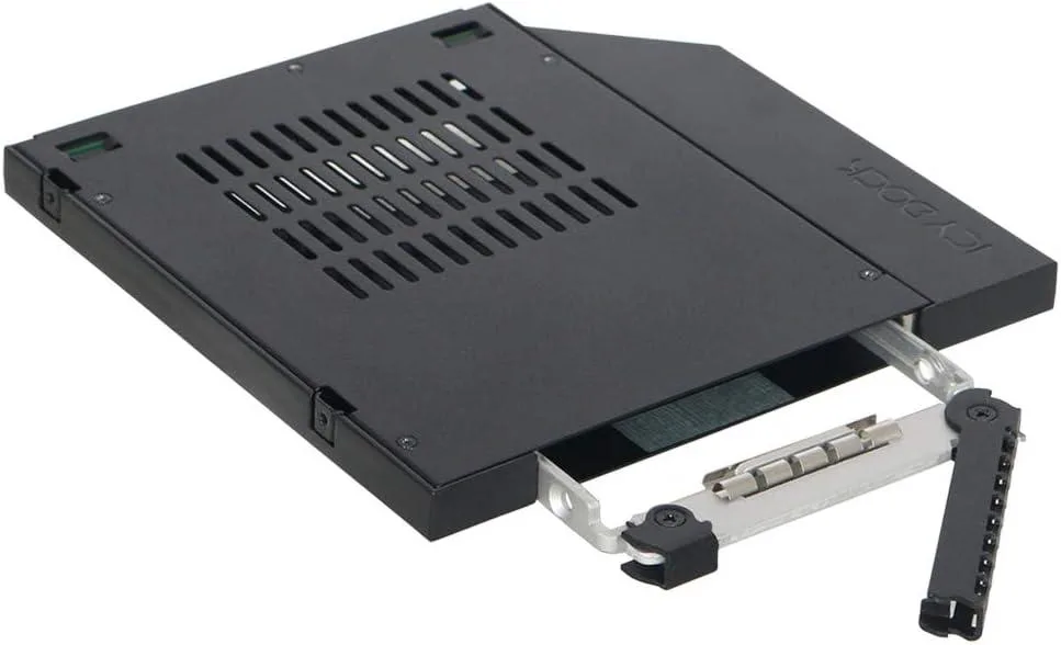 Metal hot-swap rack for one 2.5 drive in 9.5mm optical bay