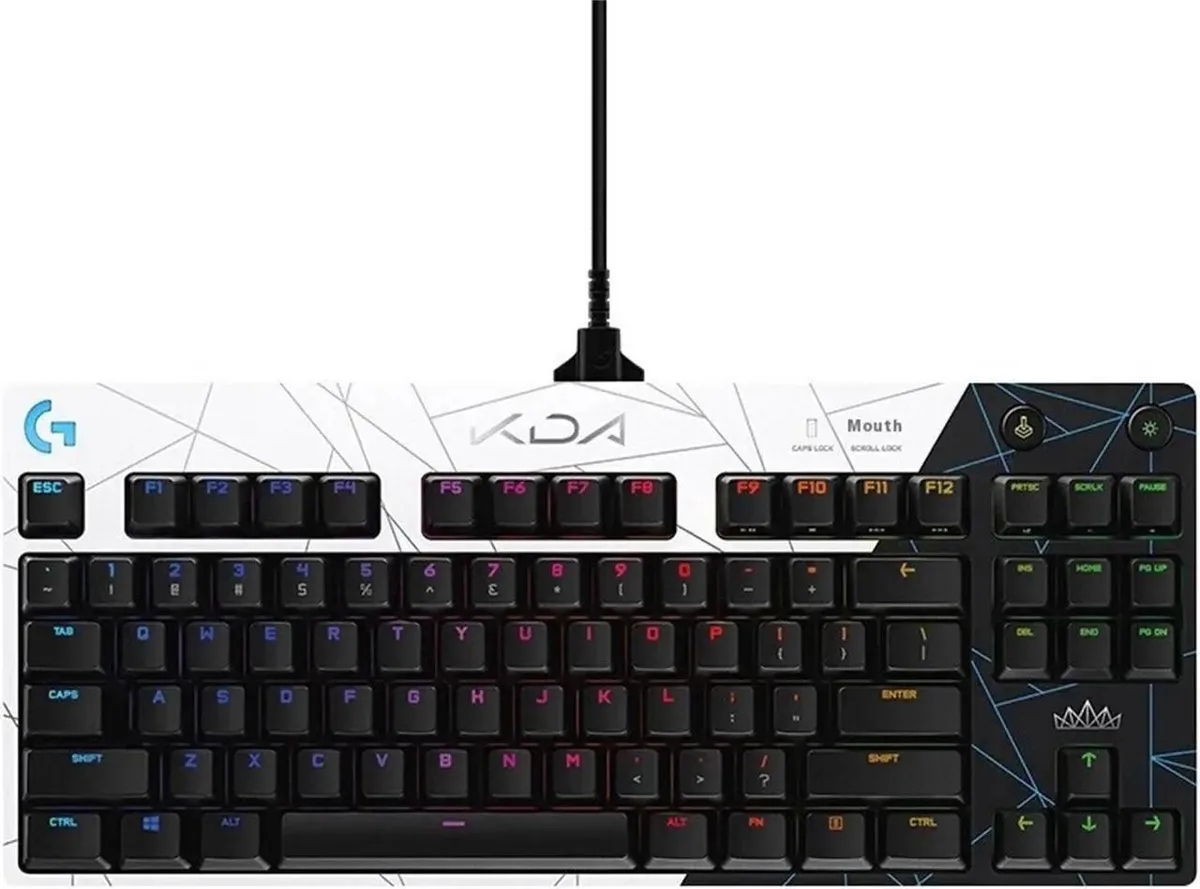 Logitech Logitech G PRO KDA Wired Mechanical Gaming Keyboard GX Brown 87 Keys Black-white — toote foto