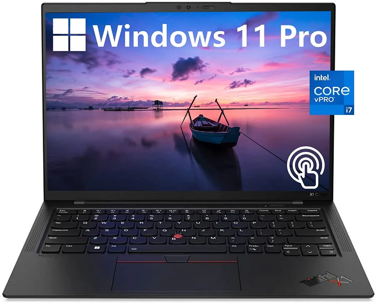 Lenovo Lenovo ThinkPad X1 Carbon Gen 10 laptop 14.0" 1920x1200 Touch i7-1270P 32GB DDR4 1TB NVMe Windows 11 Pro Black — product photo