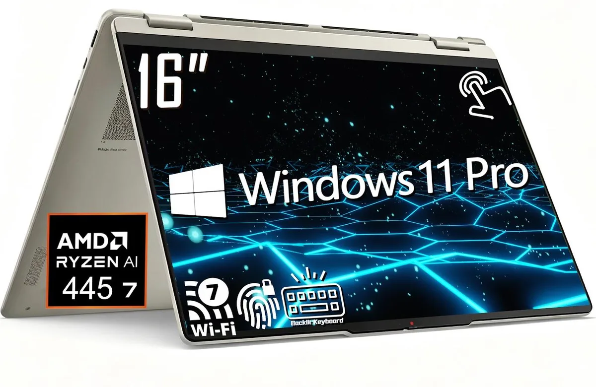 Lenovo Lenovo Yoga 7 2-in-1 16" WUXGA Touch AMD Ryzen AI 7 445 16GB 512GB — תמונת המוצר